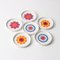 Mid-Century German Porcelain Coasters from Seltmann Weiden, 1970s, Set of 6 4