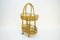 Vintage Bamboo Serving Trolley 3