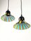 Pendant Lamps in Multicolored Murano Glass by Murano Luce, 1980s, Set of 2, Image 1