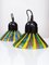 Pendant Lamps in Multicolored Murano Glass by Murano Luce, 1980s, Set of 2, Image 8