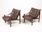 Mid-Century Lounge Chairs by Torbjørn Afdal for Bruksbo Norway, Set of 2, Immagine 3