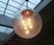 Lámpara colgante Big Ball Planet alemana Mid-Century de vidrio y latón, años 60, Imagen 12