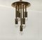 Mid-Century German Space Age Glass and Brass Big Ball Planet Pendant Lamp, 1960s 9