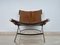 Leather Cowhide Scissor Steel Chrome Chair, Italy, 1990s 4