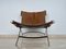 Leather Cowhide Scissor Steel Chrome Chair, Italy, 1990s, Image 4
