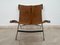 Leather Cowhide Scissor Steel Chrome Chair, Italy, 1990s 7
