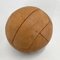 Vintage Brown Leather Medicine Ball, 1930s, Image 6