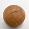 Vintage Brown Leather Medicine Ball, 1930s, Image 7