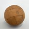 Vintage Brown Leather Medicine Ball, 1930s 2