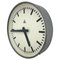 Reloj de pared industrial vintage atribuido a Pragotron, años 50, Imagen 1