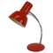 Lampe de Bureau Rouge Mid-Century attribuée à Josef Hurka pour Napako, 1970s 1