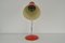 Lampada da tavolo rossa Mid-Century attribuita a Josef Hurka per Napako, anni '70, Immagine 5