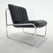 Mid-Century Chrome & Leatherette Lounge Chair, Germany, 1970s, Image 1