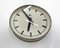 Reloj de pared industrial vintage grande atribuido a Pragotron, años 50, Imagen 3