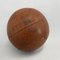 Vintage Brown Leather Medicine Ball by Gala, 1930s 2