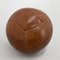 Vintage Brown Leather Medicine Ball by Gala, 1930s 3
