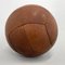 Brauner Vintage Medizinball aus Leder von Gala, 1930er 5