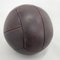 Balón medicinal vintage de cuero de caoba, años 30, Imagen 3