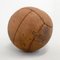 Balón medicinal vintage de cuero marrón, años 30, Imagen 3