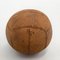Vintage Brown Leather Medicine Ball, 1930s, Image 2