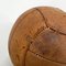 Vintage Brown Leather Medicine Ball, 1930s 5