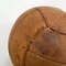 Vintage Brown Leather Medicine Ball, 1930s, Image 5