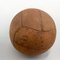 Vintage Brown Leather Medicine Ball, 1930s 4