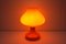 Orange Glass Table Lamp attributed to Valasske Mezirici, 1970s, Image 6