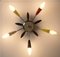 German Colorful Five-Armed Sputnik Ceiling Light, 1950s, Image 3