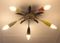 German Colorful Five-Armed Sputnik Ceiling Light, 1950s, Immagine 7