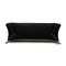 Two-Seater 322 Sofa in Black Leather by Rolf Benz 8