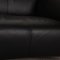 Zwei-Sitzer 322 Sofa aus schwarzem Leder von Rolf Benz 3