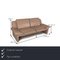 Drei-Sitzer Sofa aus beigefarbenem Leder von Laaus 2