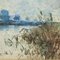 Giuseppe Gabani, Landscape, Watercolor on Paper, Framed 6