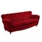 Italian Three-Seater Sofa in Velvet, 1950s 1