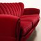 Italienisches Drei-Sitzer Sofa aus Samt, 1950er 3