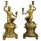 Gilded Bronze Satyr Candleholders, Set of 2 1