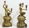 Gilded Bronze Satyr Candleholders, Set of 2 10