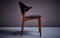 Desk Chair in Teak and Original Black Skai attributed to Arne Vodder for Vamo Sonderborg, 1960s 3
