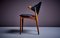 Desk Chair in Teak and Original Black Skai attributed to Arne Vodder for Vamo Sonderborg, 1960s, Image 4