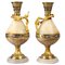Onyx & Gilded Bronze and Cloisonné Vases, Set of 2 1