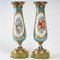 Vases en Bronze émaillé, Doré et Porcelaine, Set de 2 6