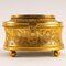 19th Century Gilded Bronze Jewelry Box with Painting Under Glass 2