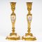 Louis XV Kerzenständer aus vergoldeter Bronze & Porzellan, 2er Set 7
