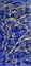 Canapé Gordon, Blue Abstract, Peinture Éclaboussée, 2000, Encadrée 1