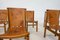 Mid-Century Modern Leather Dining Chairs attributed to Ilmari Tapiovaara for La Pe, 1950s, Set of 6, Image 4