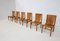 Mid-Century Modern Leather Dining Chairs attributed to Ilmari Tapiovaara for La Pe, 1950s, Set of 6 10
