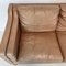3-Seater Camel Brown Leather Sofa in the style of Mogensen, 1970s 6