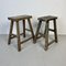 Rustic Wooden Stools, Set of 2, Image 1