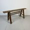 Rustic Wooden Pig Bench, Image 1